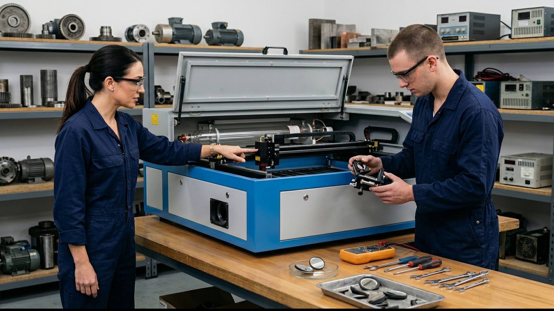 Laser cutter repair technicians at American Laser Cutter