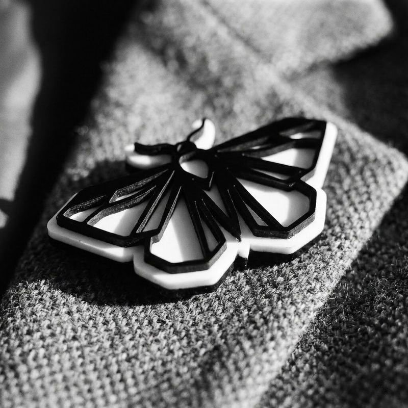 Laser-cut acrylic butterfly by American Laser Cutter