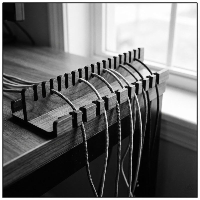 Laser-cut cable organizer by American Laser Cutter