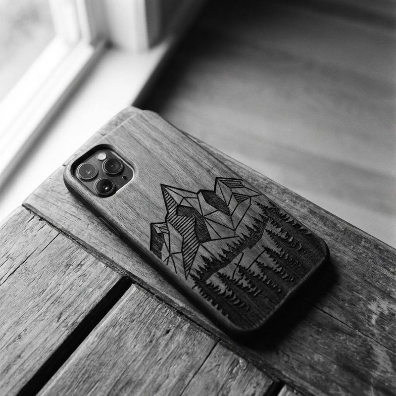 Laser-cut phone case by American Laser Cutter