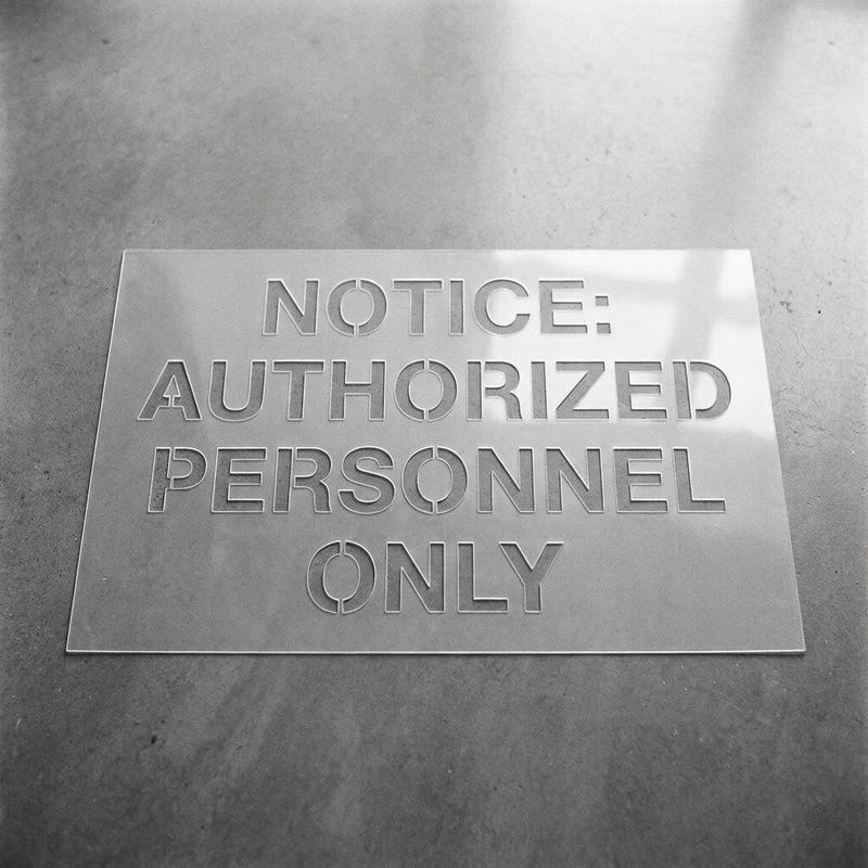 Reusable mylar stencil — sample 2