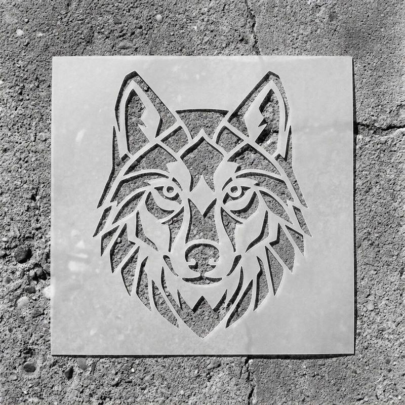 Reusable mylar stencil — sample 6
