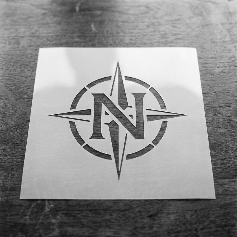 Reusable mylar stencil — sample 7