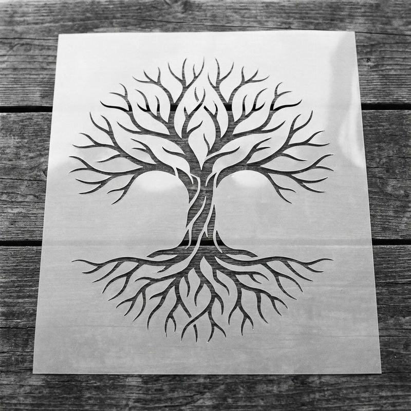 Reusable mylar stencil — sample 8